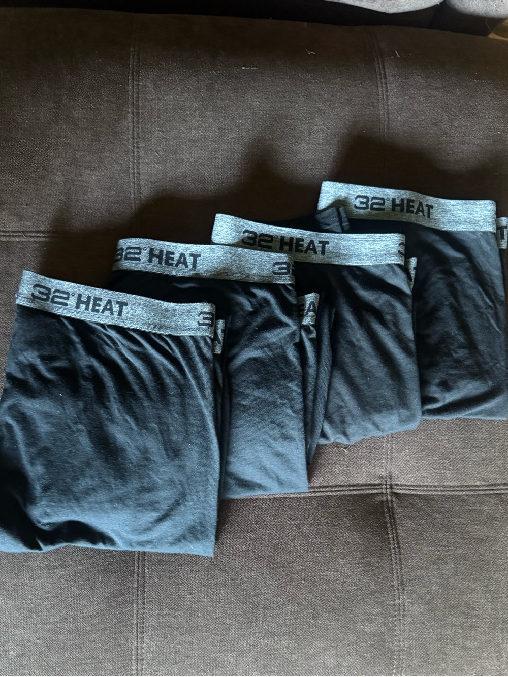 (4) 32 Degrees Heat Mens Thermal Base Layer Pants Leggings Black Size L NWOT